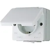 JUNG JG APWG WG 600: Schuko-stopcontact 620WX met holle bodem