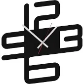 Gamet Moderne wandklok AD210 - Minimalistisch, zwart design