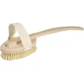 Redecker Badborstel hout fiber ongelakt met afneembare steel hard