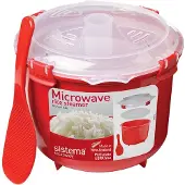 Sistema Microwave rijstkoker - 2,6 l - rood