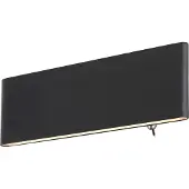 Globo Design wandlamp Siegfried S zwart met schakelaar