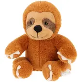 Keel Toys pluche luiaard knuffel - 14 cm - Bruin - Bosdieren Jungle - speelgoed knuffels - klein formaat - cadeau