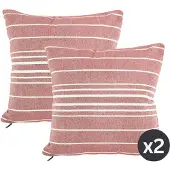 Tiseco sierkussen SOLENE terracotta - 100% gerecycled katoen - 45 x 45 cm