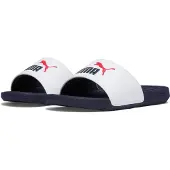 Puma Cool Cat 2.0 PS Badslippers Junior Wit - Navy 28