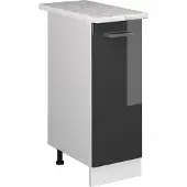 Vicco R-Line Apotheekkast – 30 cm, WB Marmer Antraciet Hoogglans