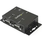 StarTech.com STARTECH Hub industriële USB-adapter - 2 muurbevestigde poorten met DIN-rail clips - Seriële adapter - USB 2.0
