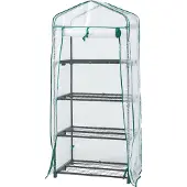 En.casa Tuinkas Chaam foliekas 158x69x49 cm wit
