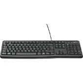 Logitech K120 voor zakelijk gebruik, Volledige grootte (100%), Bekabeld, USB, Zwart