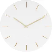 Karlsson - Wandklok Charm - Wit/Goud - Ø45cm