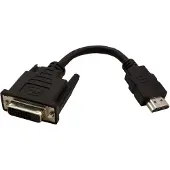 Value HDMI (m) - DVI-D Dual Link (v) adapter / zwart - 0,15 meter