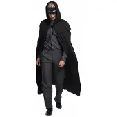 Boland Halloween verkleed set - zwart - Halloween - gemaskerd bal