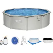 Bestway Opzetzwembad Hydrium Set Rond Met Zandfilterpomp Ø460x120cm