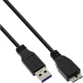 InLine 4043718153824 USB-kabel 3 m USB 3.2 Gen 1 (3.1 Gen 1) USB A Micro-USB B Zwart