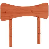 vidaXL Hoofdbord 100 cm massief grenenhout wasbruin
