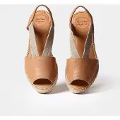 Toni pons Leren espadrille met middelhoge sleehak en open achterkant | TEIDE-P