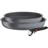 Tefal Ingenio Natural Force L3969102 Set van 2 pannen 24/28 cm + afneembare handgreep - Inductie