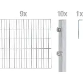 Alberts Dubbelstaafmat hekwerk Basisset Hoogte: 80 - 160 cm, totale lengte: 4 - 30 m, voor plaatsing in beton (set)