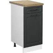 Vicco Keukenonderkast R-Line Antraciet landhuis 40 cm , WB Eik, Model 46669