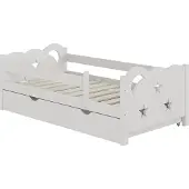 VitaliSpa Jessica Kinderbed – 70x140 cm met lade, zonder matras Wit