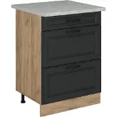 Vicco R-Line Keukenonderkast – 60 cm WB Marmer Antraciet landhuis