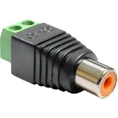 DeLOCK - Adapter Cinch Buchse - Terminalblock 2 Pin