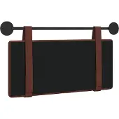 vidaXL Hangend hoofdbord Antiek PU