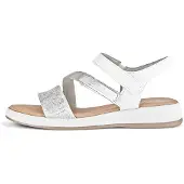 Gabor Dames Sandalen - wit / zilver