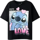Name it Shirt 'NKFFora Stitch' saffier / lichtblauw / rosa / zwart