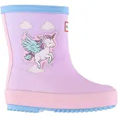 Hunter Regenlaars Kids First Unicorn Print Boot Blue Frost / Parfait Pink-Schoenmaat 25