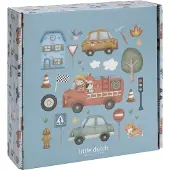 Little Dutch Knutseldoos met brandweerthema - Jim & Friends - Met verf, waskrijt, stickers, foamklei en nog veel meer - Knutselen - Speelgoed kinderen - Voor jongens - Vanaf 3 jaar
