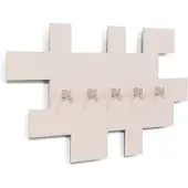 Spinder Design kapstok Tetromino - Silky Taupe - 5 haken