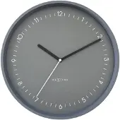 Nextime - Wandklok 30cm-Stil-Grijs-Aluminium-Berlin