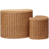 Ferm Living Opbergmand Willora Braided Natural (Set van 2)