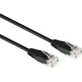 ACT AC4000 Zwarte U/UTP CAT6 Netwerkkabel - 90 cm