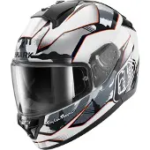 Shark Ridill 2 Matrix Camo Wit Zilver Rood WSR Integraalhelm Maat XS