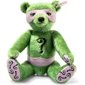Steiff pluche Batman The Riddler teddybeer khaki 30 cm knuffel.