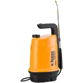 Volpi 19SME, Handmatige tuinsproeier, 5 liter, Zwart, Oranje, Polypropyleen, Roestvrij staal, Voor buitengebruik