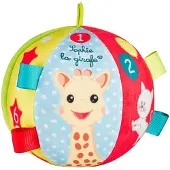 Sophie The Giraffe Speelbal met rammelaar - Babyspeelgoed - Speelgoedbal - Vanaf 3 maanden - Ø11 cm - Meerkleurig