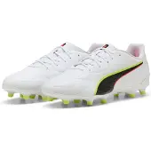 Puma Voetbalschoen 'KING 20 PLAY' geel / rood / zwart / wit