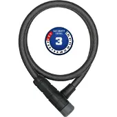 ABUS Fietsslot Kabelslot - Primo 5410K - Security level 3 - zwart - 85 cm - Geschikt voor stadsfietsen en kinderfietsen