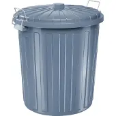 Helit H2405883 Mülleimer 73,0 l grau