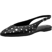 Tamaris Ballerina met riempjes zwart / zilver