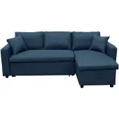 Happy Garden CLARK 3 zits hoekslaapbank blauw