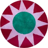 Kitsch Kitchen badmat soleil rond rood