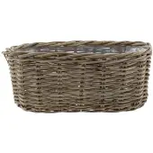 Intratuin Plantenbak Ovaal 50 X 20 X 20 Cm Grijs