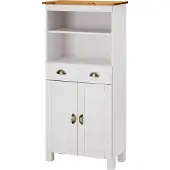 Loft 24 Toscana-Bad Vertico Pinus Sylvestris Wit/Honing