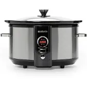 Brabantia BBEK1083, digitale slowcooker 6,5L 320W, zilver