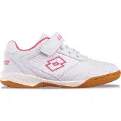 Lotto Shoes WHIZZER K lage kindersneaker 2600120K wit/roze