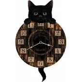 Nemesis Now - Wandklok - Zwarte Kat - 32cm