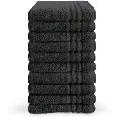 Byrklund handdoeken 50 x 100 - set van 10 - 100% Katoen - Hotelkwaliteit - Zacht en Absorberend - Antraciet